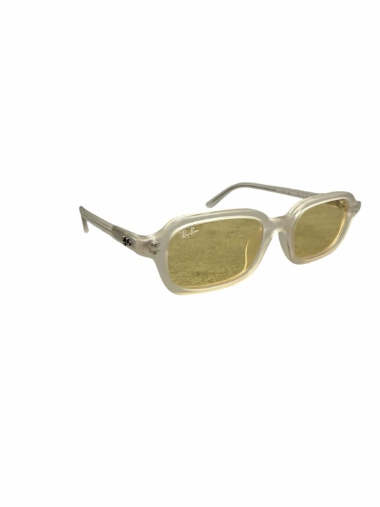 NIB Authentic Ray-Ban Zuri Bio Based Transparent Frame Sunglasses Yellow Lenses